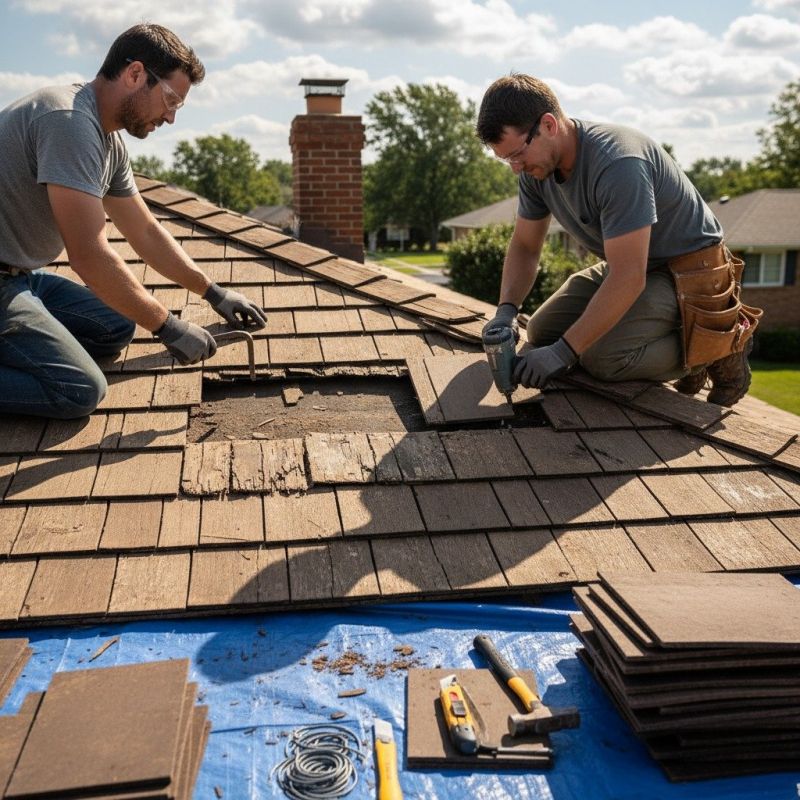 Wood Shingles Repair detail